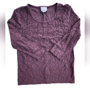 Vero Moda Xs Eggplant‎ Purple Fitted Blouse